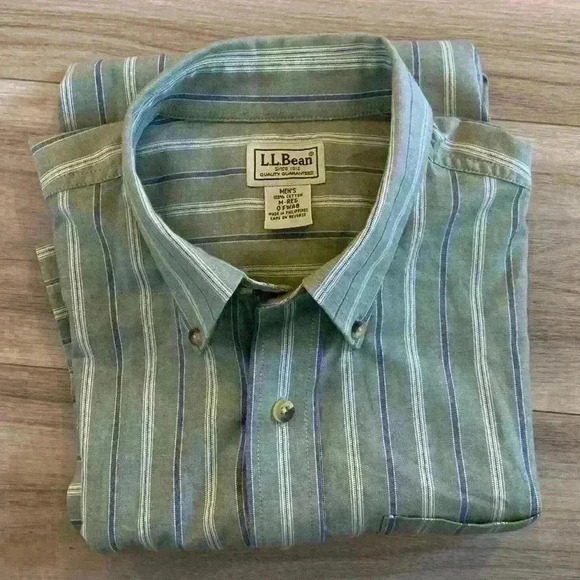 LL bean  mens short sleeve shirt - Picture 8 of 9